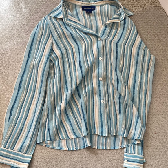 Charter Club Tops - 3/$15 NWOT Charter Club 100% Silk Button Blouse - Size 8